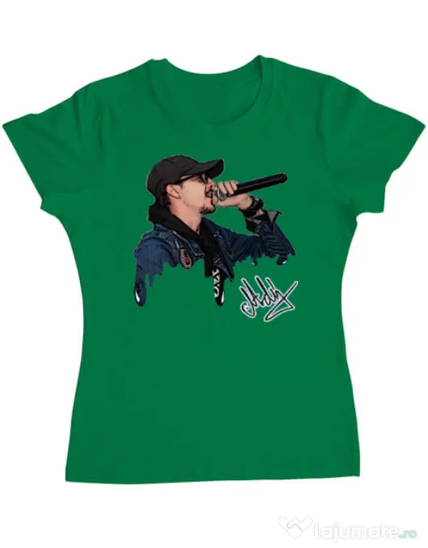 Tricou ADLER dama Adi Morosanu FAMILIA Verde mediu