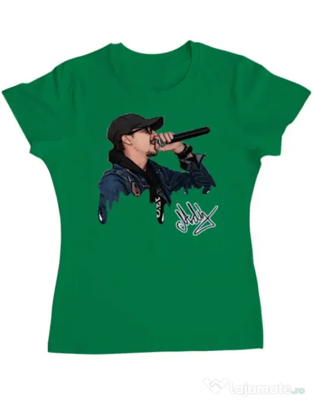 Tricou ADLER dama Adi Morosanu FAMILIA Verde mediu