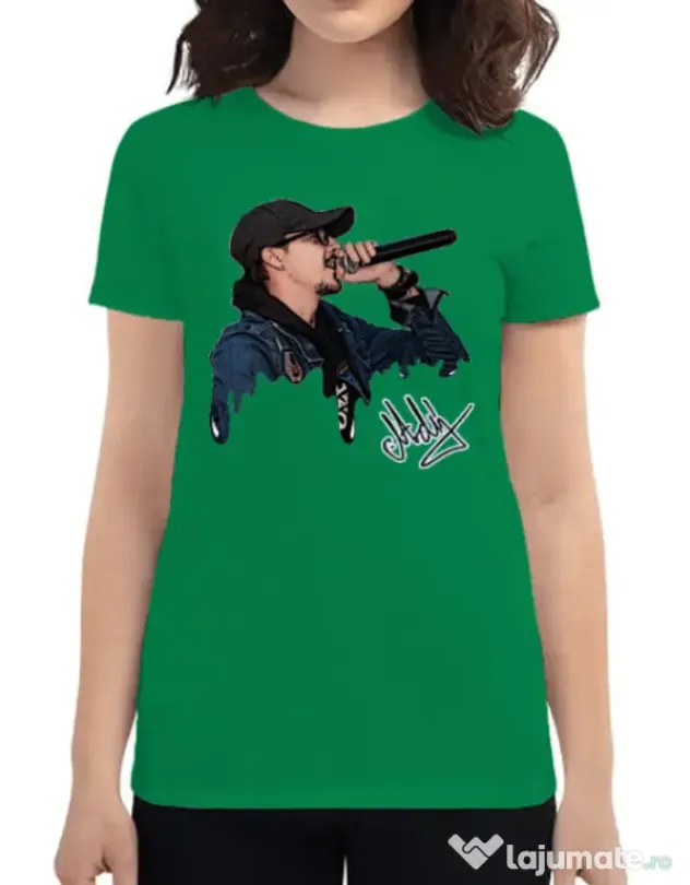Tricou ADLER dama Adi Morosanu FAMILIA Verde mediu