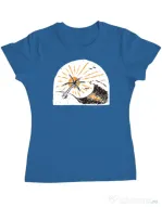 Tricou ADLER dama Beauty wave Albastru azuriu