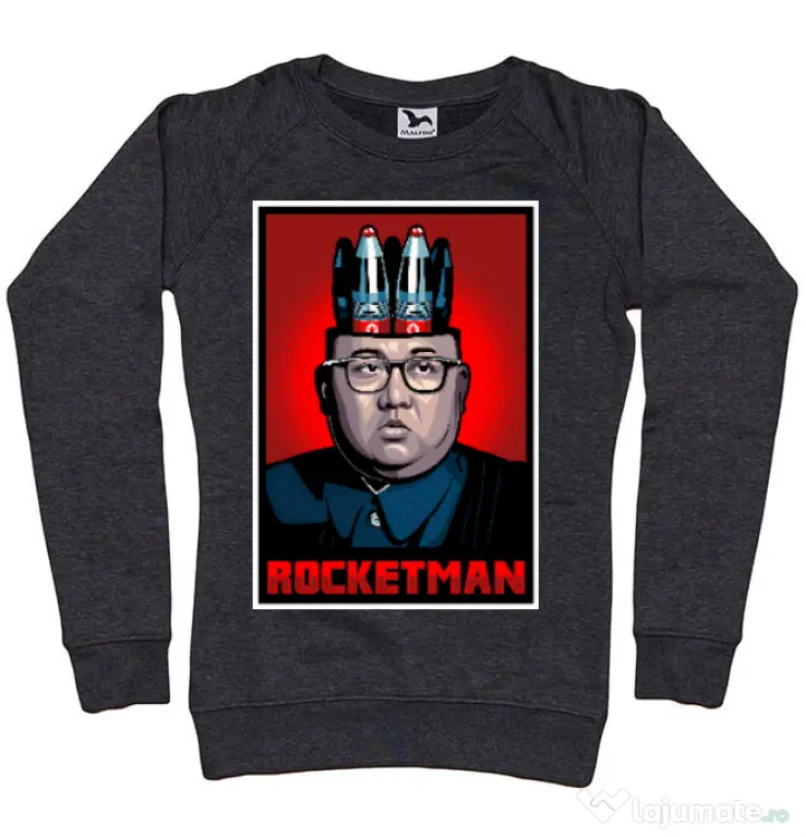 Bluza ADLER dama Rocketman Negru melanj