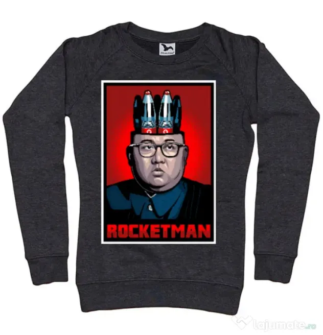Bluza ADLER dama Rocketman Negru melanj