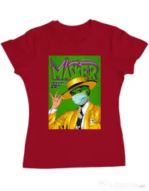 Tricou ADLER dama Masker Rosu
