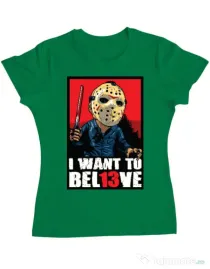 Tricou ADLER dama Believe Jason Verde mediu