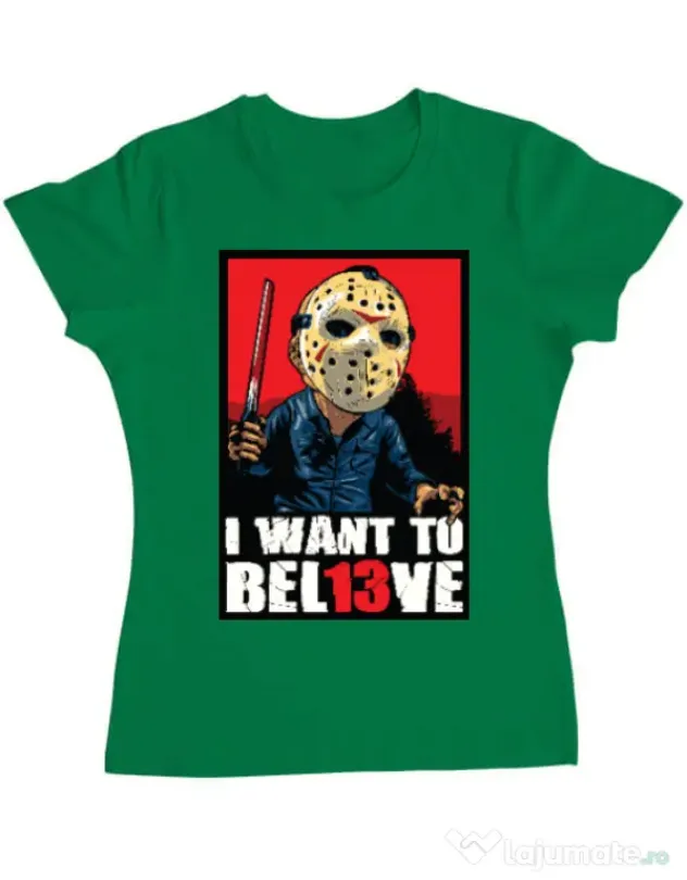 Tricou ADLER dama Believe Jason Verde mediu