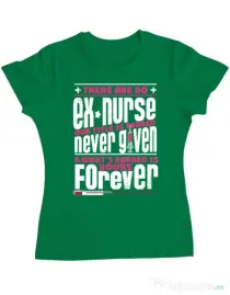 Tricou ADLER dama Ex nurse Verde mediu