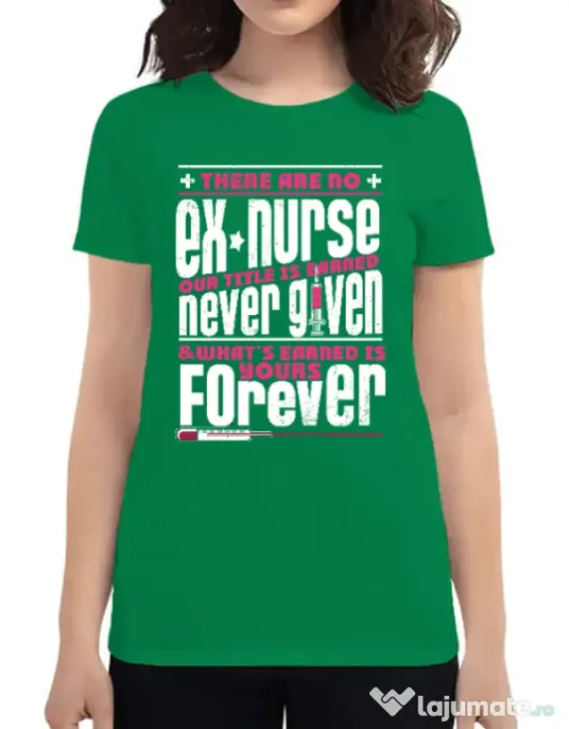 Tricou ADLER dama Ex nurse Verde mediu