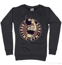 Bluza ADLER dama Resting gym face Negru melanj