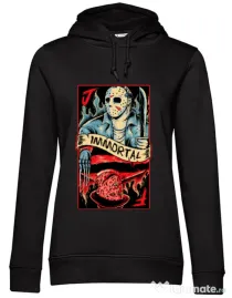 Hoodie dama cu gluga Immortal Negru