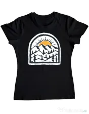 Tricou ADLER dama Mountain beauty Negru 