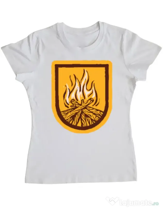 Tricou ADLER dama Bonfire Alb