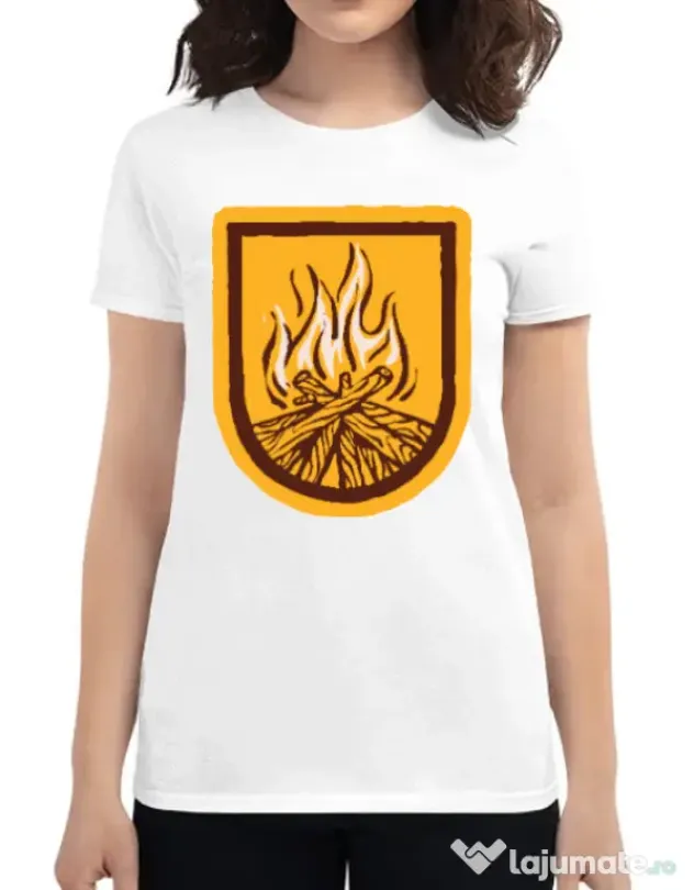 Tricou ADLER dama Bonfire Alb