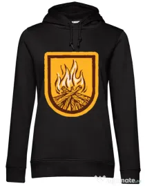 Hoodie dama cu gluga Bonfire Negru
