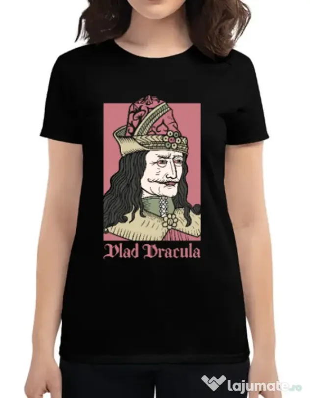 Tricou ADLER dama Vlad Dracula Negru