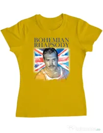 Tricou ADLER dama Bohemian Rhapsody Galben