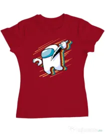 Tricou ADLER dama Slow mo Rosu