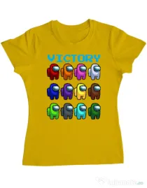 Tricou ADLER dama Victory Galben