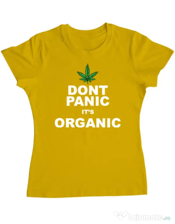 Tricou ADLER dama Organic Galben