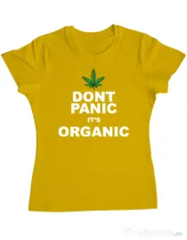 Tricou ADLER dama Organic Galben