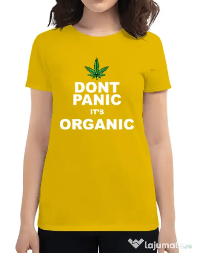 Tricou ADLER dama Organic Galben