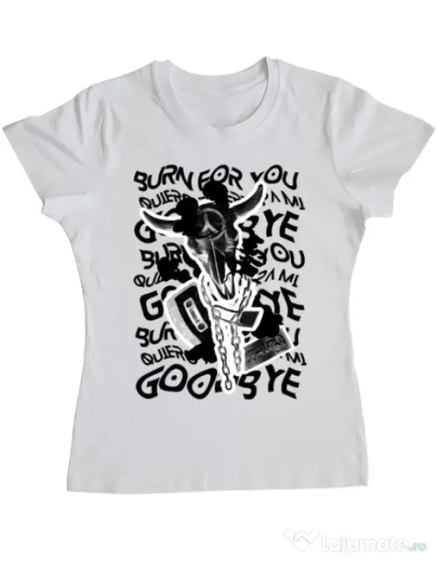 Tricou ADLER dama Symbolism Alb