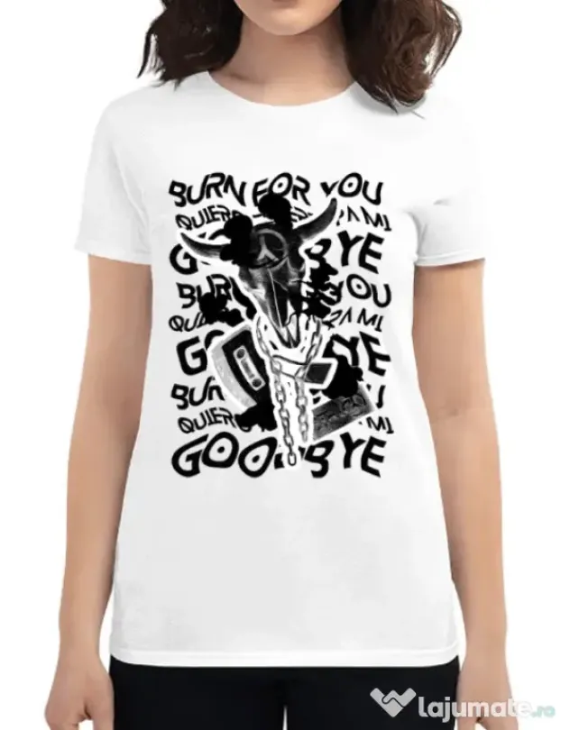 Tricou ADLER dama Symbolism Alb