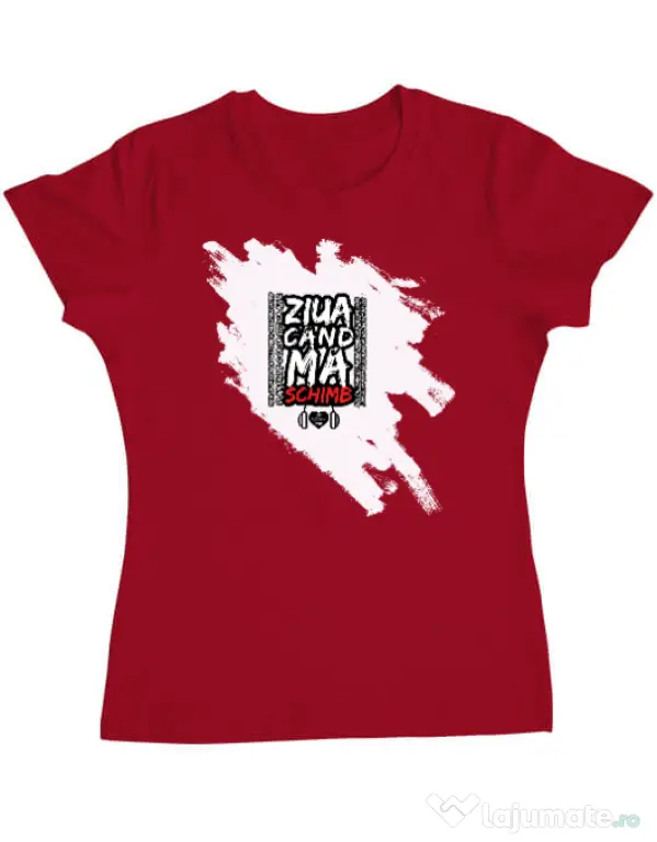 Tricou ADLER dama ZIUA CAND MA SCHIMB - Adi Morosanu Rosu
