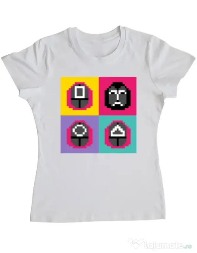 Tricou personalizat dama Four Guard Alb