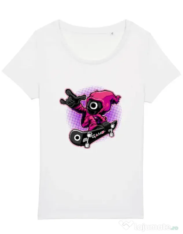 Tricou STANLEY STELLA dama Squid Boy Alb