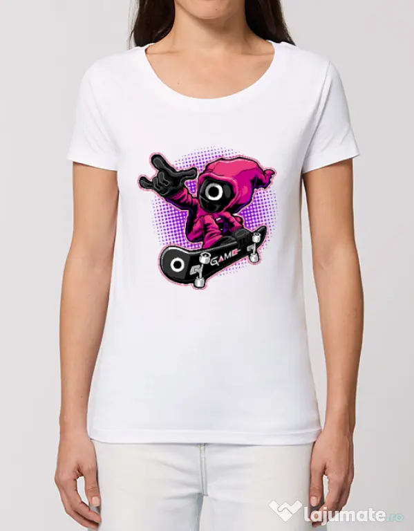 Tricou STANLEY STELLA dama Squid Boy Alb