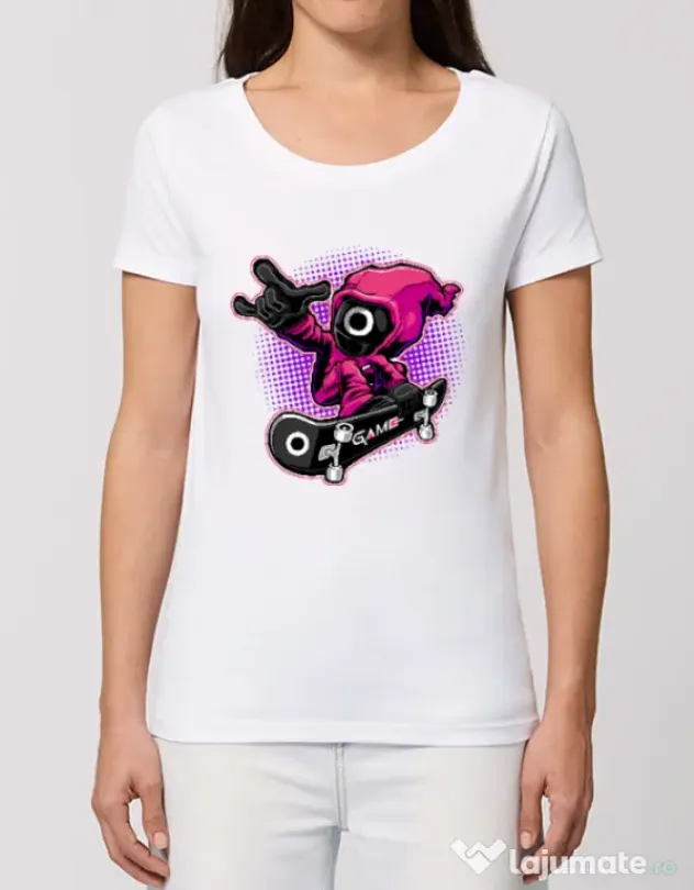 Tricou STANLEY STELLA dama Squid Boy Alb