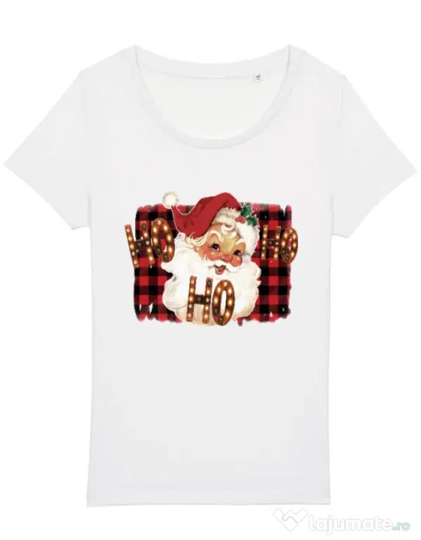 Tricou STANLEY STELLA dama Ho Ho Ho! Alb