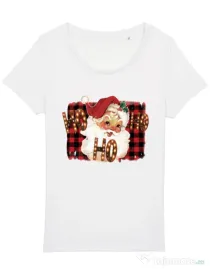Tricou STANLEY STELLA dama Ho Ho Ho! Alb