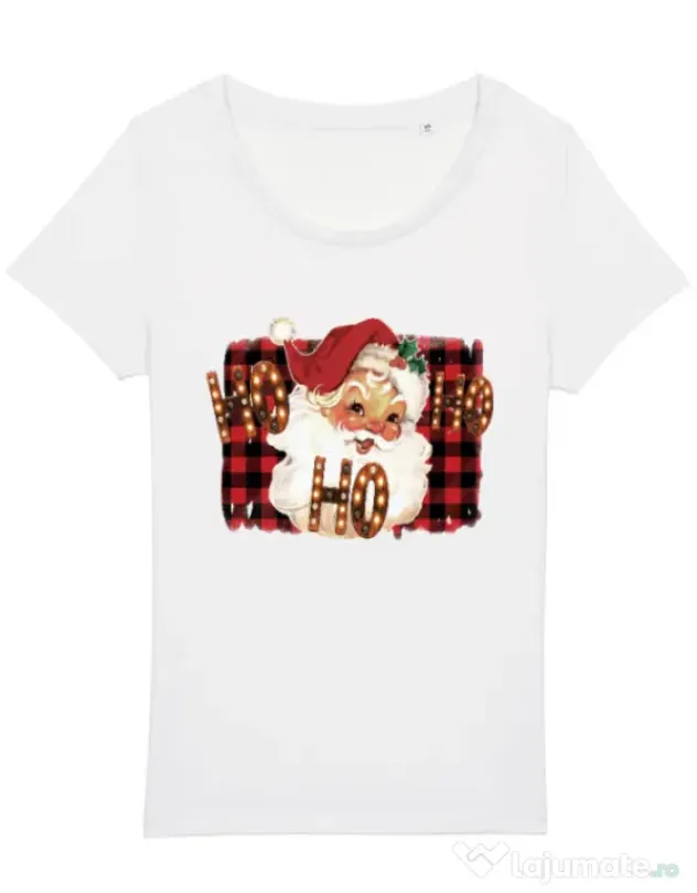 Tricou STANLEY STELLA dama Ho Ho Ho! Alb