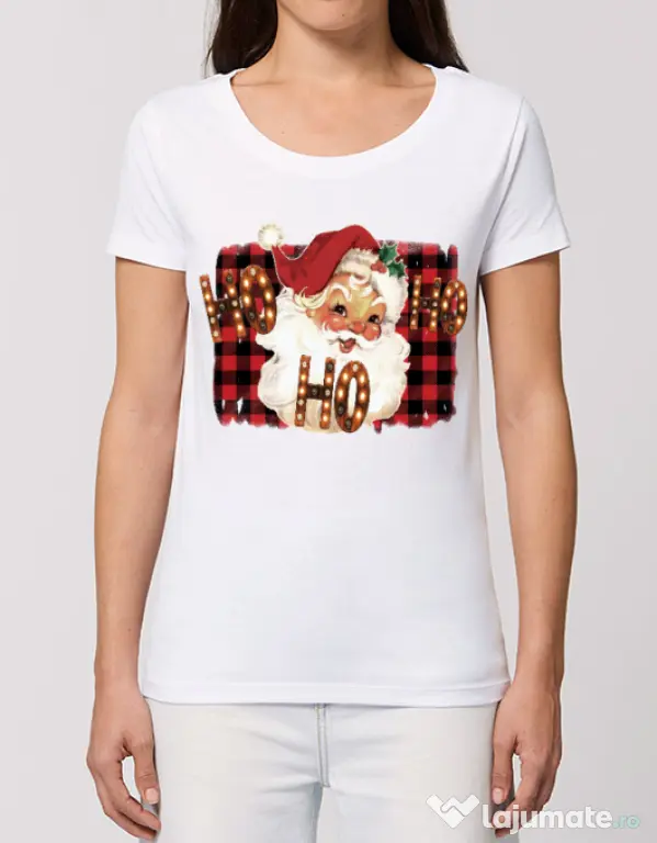 Tricou STANLEY STELLA dama Ho Ho Ho! Alb