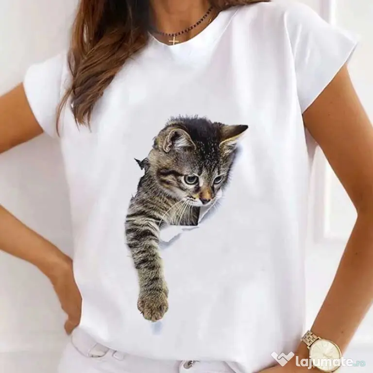 Tricou STANLEY STELLA dama Cute Cat 1