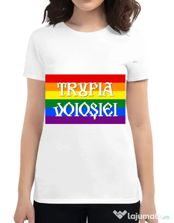 Tricou personalizat dama Trufia Voiosiei Alb