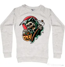 Bluza personalizata dama It's Halloween Time Migdala melanj