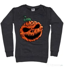 Bluza personalizata dama Pumpkin Negru melanj