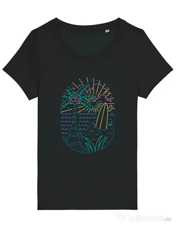 Tricou STANLEY STELLA dama Beach Neon Negru