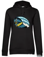 Hanorac dama cu gluga Surf Nose Negru