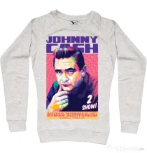 Bluza personalizata dama Johnny Cash Migdala melanj