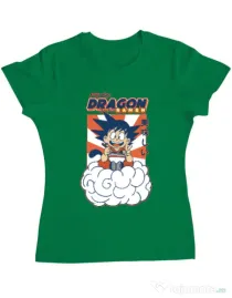 Tricou personalizat dama Dragon Ramen Verde mediu