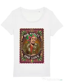 Tricou STANLEY STELLA dama Bob Marley Alb