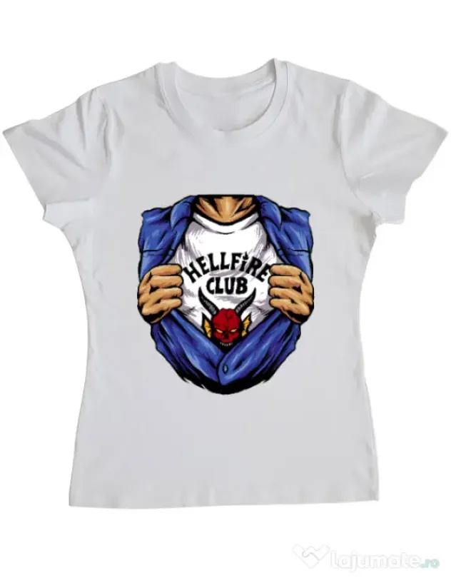 Tricou personalizat dama Release My Superpower Alb