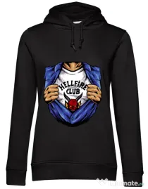 Hanorac dama cu gluga Release My Superpower Negru