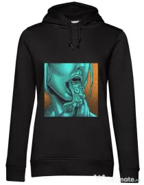 Hanorac dama cu gluga OCTOLICIOUS Negru