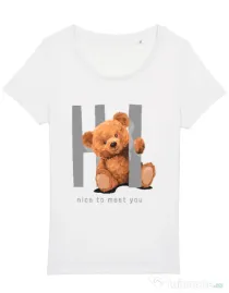 Tricou STANLEY STELLA dama Nice to meet you Alb