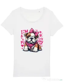 Tricou STANLEY STELLA dama BULLDOG 04 Alb