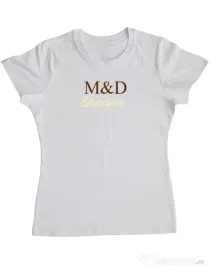 Tricou personalizat dama M&D 10 Alb